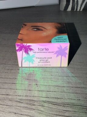 NIB Tarte Treasure Pot Glitter Gel with Purple and Blue Hues
